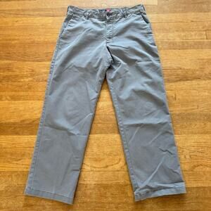 Izod men's classic gray wide leg chino pants size 34X32
 b17